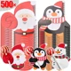 thumbnail image 2 of 25-500 piezas de tarjetas de papel con forma de piruleta de Navidad, paquete de dulces con dibujos de Papá Noel y muñeco de nieve, regalos para niños, decoración para fiestas de Año Nuevo, 2 of 5