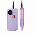 thumbnail image 2 of Taladro de uñas, pluma de molienda, juego de cabezales de molienda, pantalla LED, regulación de velo MABOTO Morado, 2 of 7
