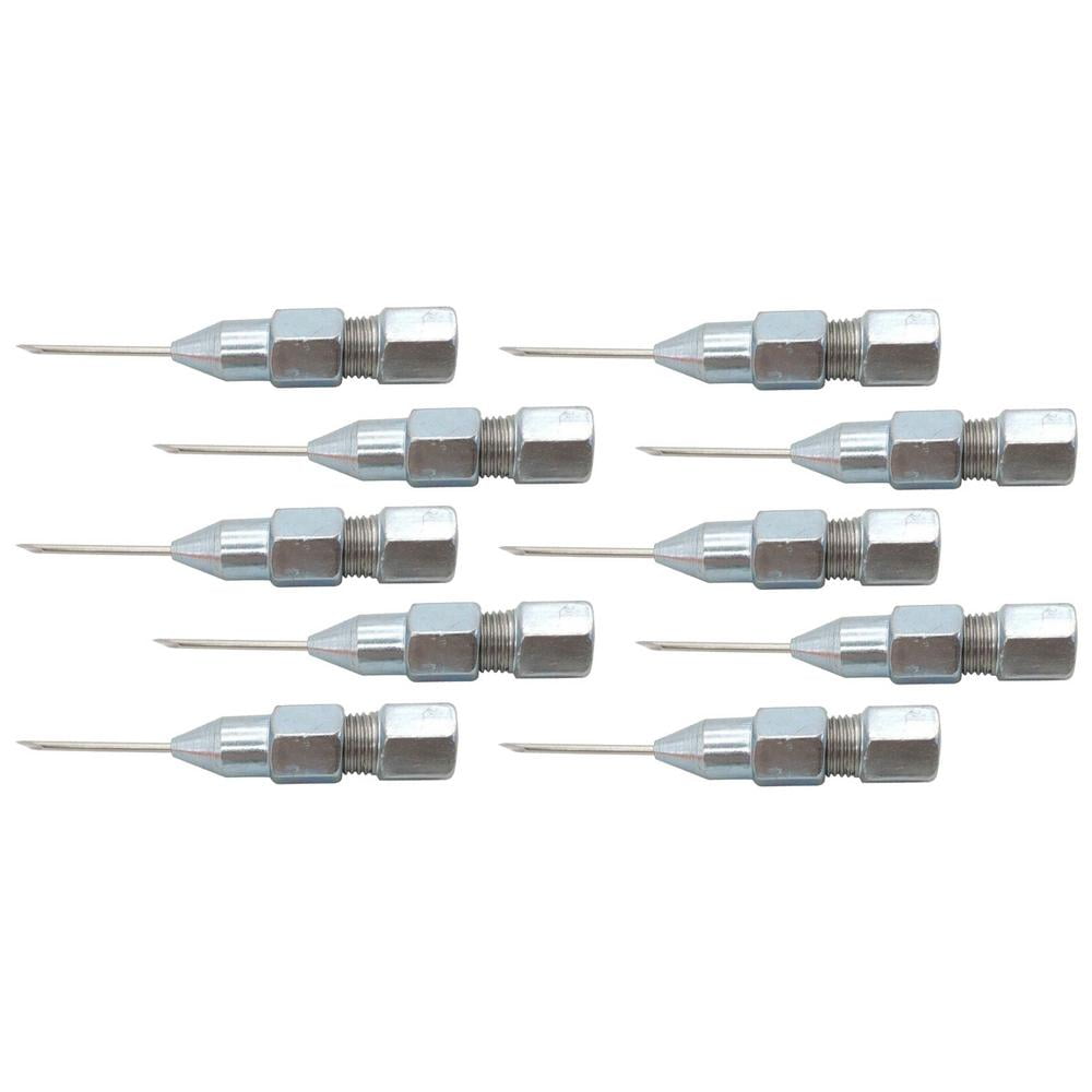 Grease Needle 40 PCS Silver Long Bearing Grease Injector Needle