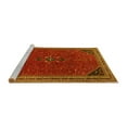 thumbnail image 2 of Ahgly Company Machine Washable Indoor Square Persian Yellow Traditional Area Rugs, 6' Square, 2 of 4