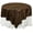 Brown/Brown, variant on AK TRADING CO. 60" x 60" Two Tone Damask Flocked Square Table Top Cover Overlay for Home or Events (Brown/Brown)