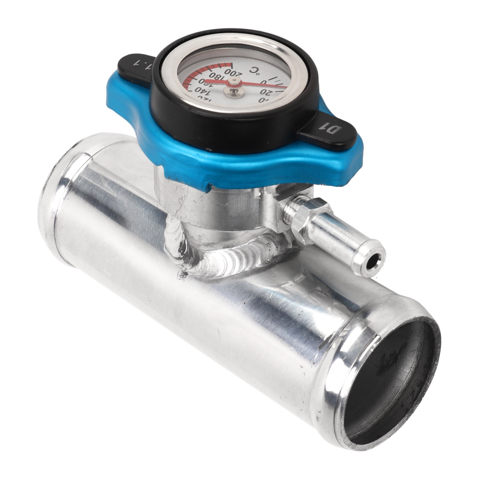 Coolant Pipe Filler Neck, Inline Filler Neck 11/2in OD With Temp