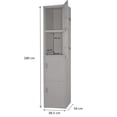 thumbnail image 3 of Locker Casillero Organizador Gutstark  Metal 4 Puertas Oficina Llave, 3 of 8