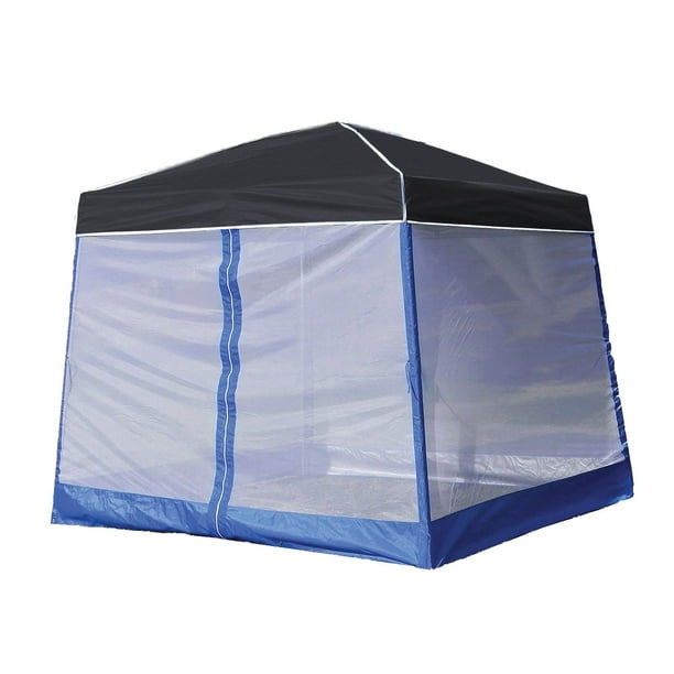 Z Shade 10' x 10' Outdoor Portable Black Canopy Tent + Screen Shelter  Attachment