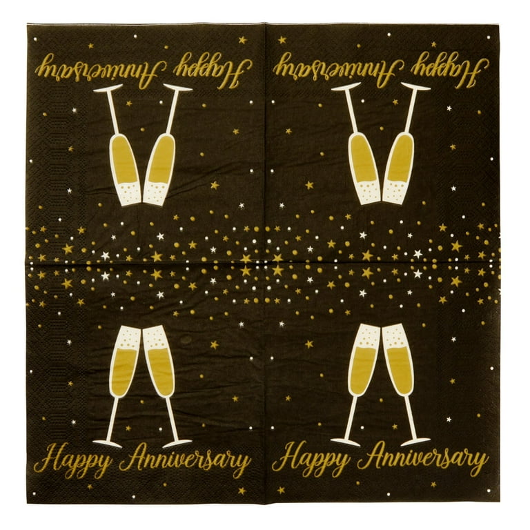 Cheers to 60 Years 50-Pack Cocktail Napkins for 60th