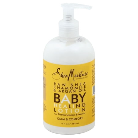 SheaMoisture Baby Lotion Raw Shea, Chamomile & Argan Oil for All Skin Types Moisturizer with Frankincense & Myrrh 13 oz