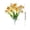 White, variant on Artificial Daffodil Flower Bouquet - Faux Narcissus Floral Arrangement for Wedding Living Room Table Holiday Scene Decor
