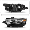 thumbnail image 6 of Grey Bezel Halogen Headlight For 2013-2014 Ford Taurus Left Driver Side Lamp LH, 6 of 7