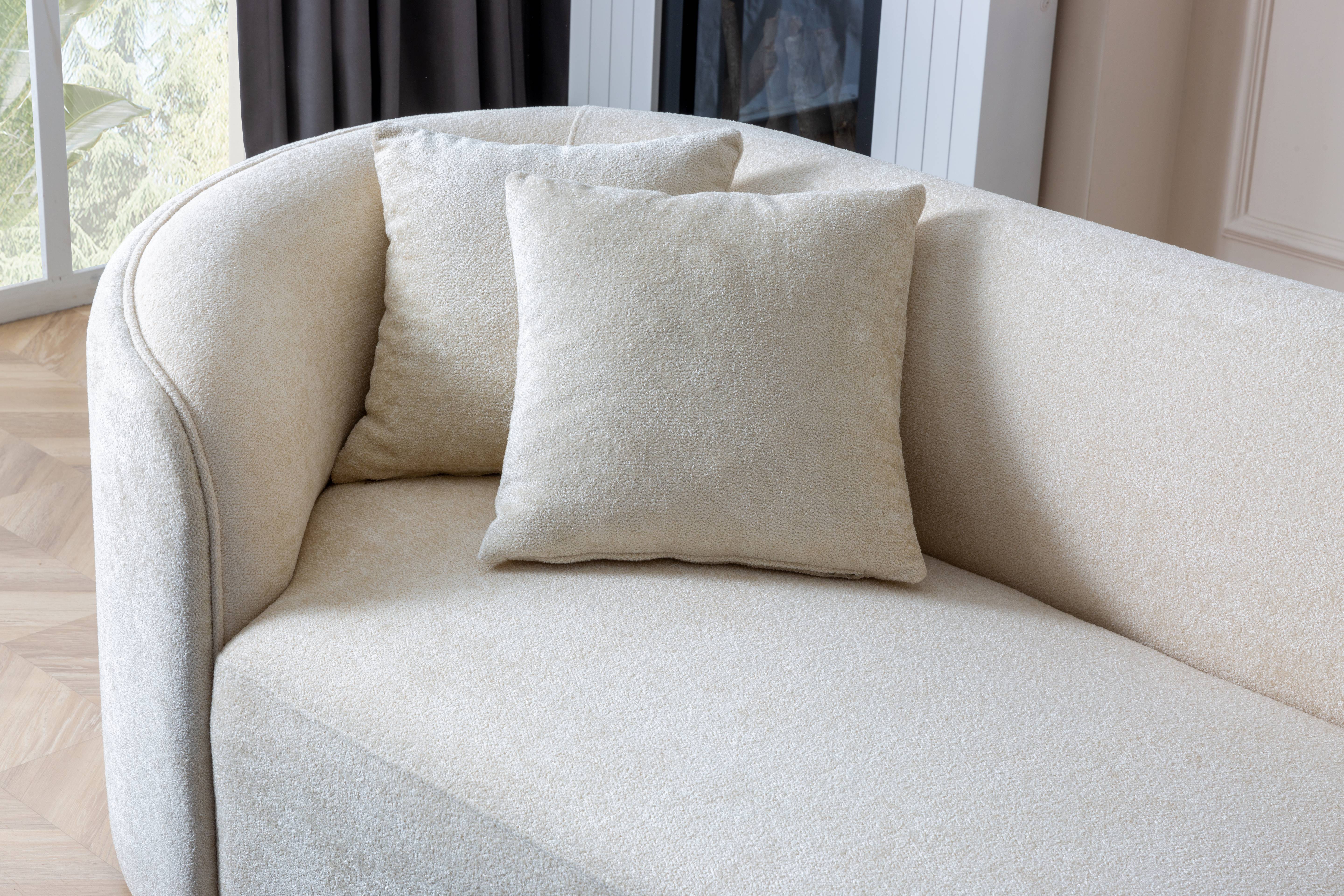 Katy Boucle Curved Sectional - image 6 of 10