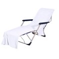 thumbnail image 2 of Funda de toalla para silla de playa | Funda de tumbona de microfibra con bolsillo de almacenamiento | Poliéster suave y absorbente | Trabillas antideslizantes | Secado rápido lavable | Se adapta a, 2 of 7