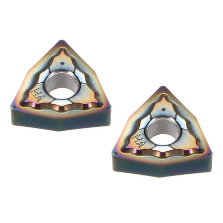 

Uxcell Carbide Turning Inserts WNMG080408-AK CNC Lathe Indexable for MWLN Series Holder 2Packs