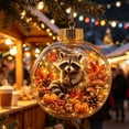 thumbnail image 7 of 2026 Christmas Home Party Decoration Fall Ornament Forest Wildlife In Glass Ball Hanging Ornament Pumpkin Maple Leaf Thanksgiving Christmas Tree Decor Christmas Celebration Party Supplies, 7 of 7