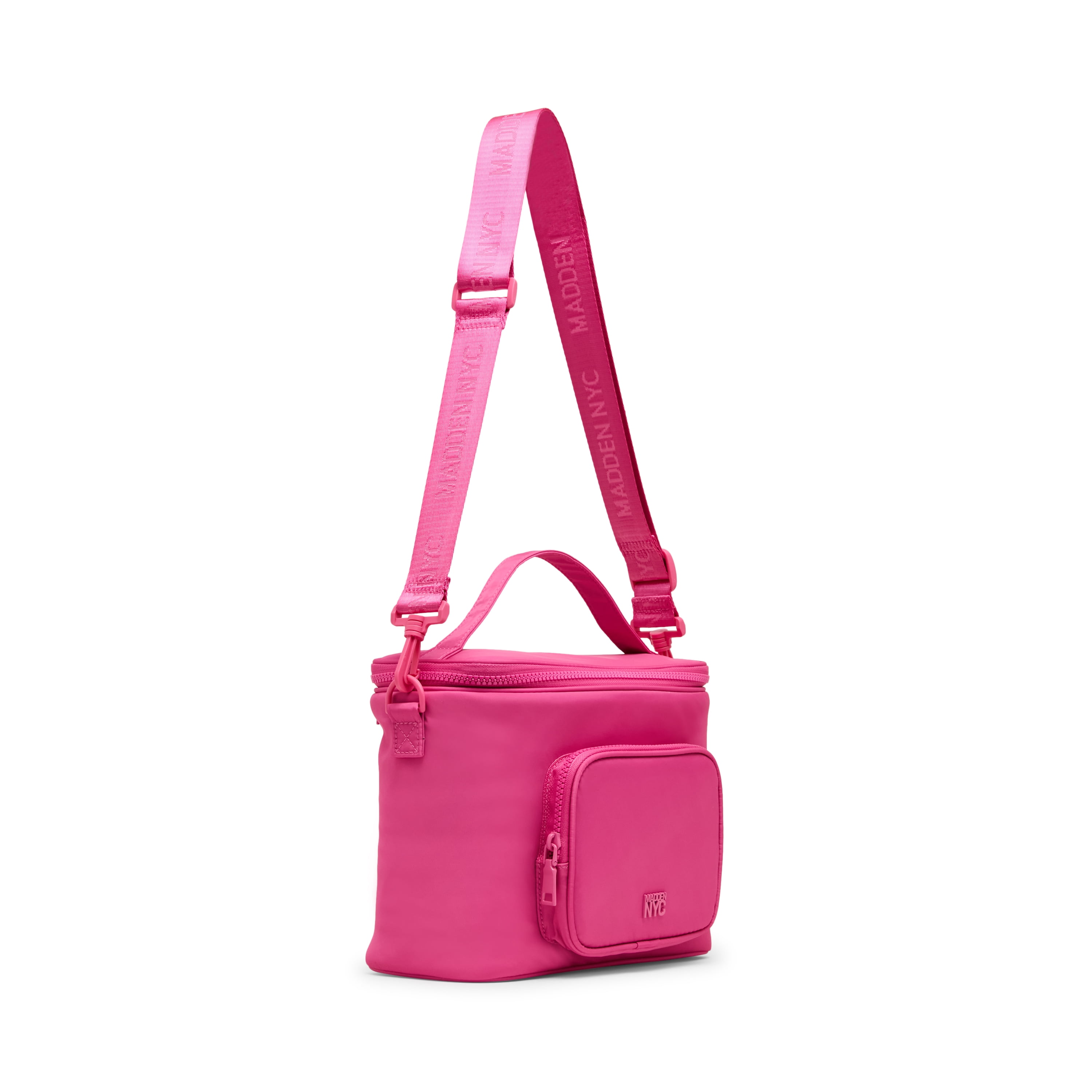 Madden NYC Women's Front Pocket Lunchbox, Pink, Made for Portable Food Storage for Workday Meals and Travel