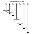 thumbnail image 2 of Kichler 454 48" Basics Down Rod For 13 Ft Ceilings, 2 of 2