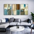 thumbnail image 3 of Wekity Color Block Graphic Combination Wall Art Canvas Print Poster,Simple Abstract Oil Painting Art Decor for Home Living Room Bedroom Office (Set of, 3 of 5