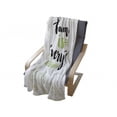 thumbnail image 4 of Family Soft Flannel Fleece Throw Blanket, Lettering Family is Everything Motivaonal Phrase Branches Leaves, Cozy Plush for Indoor and Outdoor Use, 50" x 60", Apple Green Black White, by Ambesonne, 4 of 6