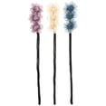 thumbnail image 1 of Miangastore Lazy Bun Maker Blue Metal 3Pcs, 1 of 8
