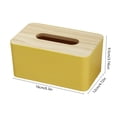 thumbnail image 3 of Desk Tissue Box Cover, Covered Plastic Storage Case for Standard Tissues, Transparent, White, 16 x 12 x 9 cm, 1 Pack, 3 of 6
