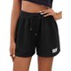 thumbnail image 3 of Pantalones cortos deportivos para mujer, cintura elástica, cierre con cordón, piernas anchas, estilo informal, pantalones cortos de verano, 3 of 7