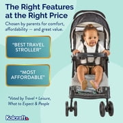 Kolcraft Cloud Sport Lightweight Stroller for Toddlers and Babies, Gray/Black