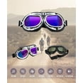 thumbnail image 2 of CRG Sports Vintage Bike Aviator Pilot Motorcycle Cruiser Scooter Goggles, 2 of 7