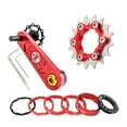 thumbnail image 2 of jinwen Dérailleur à Cassette Vélo Léger Vitesse Unique Rouge 16T, 2 of 9