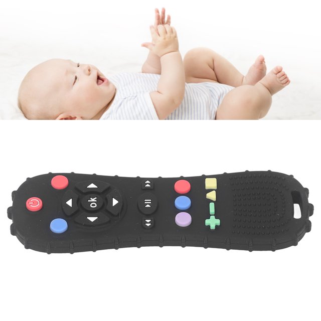 Jouet de Dentition en Silicone Souple en Forme de Télécommande pour Bébés et Tout-Petits