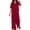Red plus size 2 piece set a1, variant on Cagogo Women Plus Size 2 Piece Set Casual Summer Outfits Collared Short Sleeve Shirt Wide Leg Pants Matching Lounge Sets Tracksuits Travel Airport Clothes, Black 2XL
