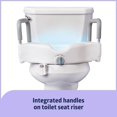 thumbnail image 7 of Medline Bathroom Kit, Includes Toilet Seat Riser and Attachable Toilet Light for Adults and Seniors, 7 of 7