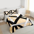 thumbnail image 3 of Castle Fairy Stripes Queen Comforter Set,Mid Century Geometric Lines Bedding Comforter Set, 3 of 8