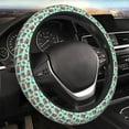 thumbnail image 4 of Cauagu Usa Flag Print Car Steering Wheel Cover - Universal Car Accessory for Diverse Cars for Steering Wheel with a Diameter of 14.5"-15", 4 of 7