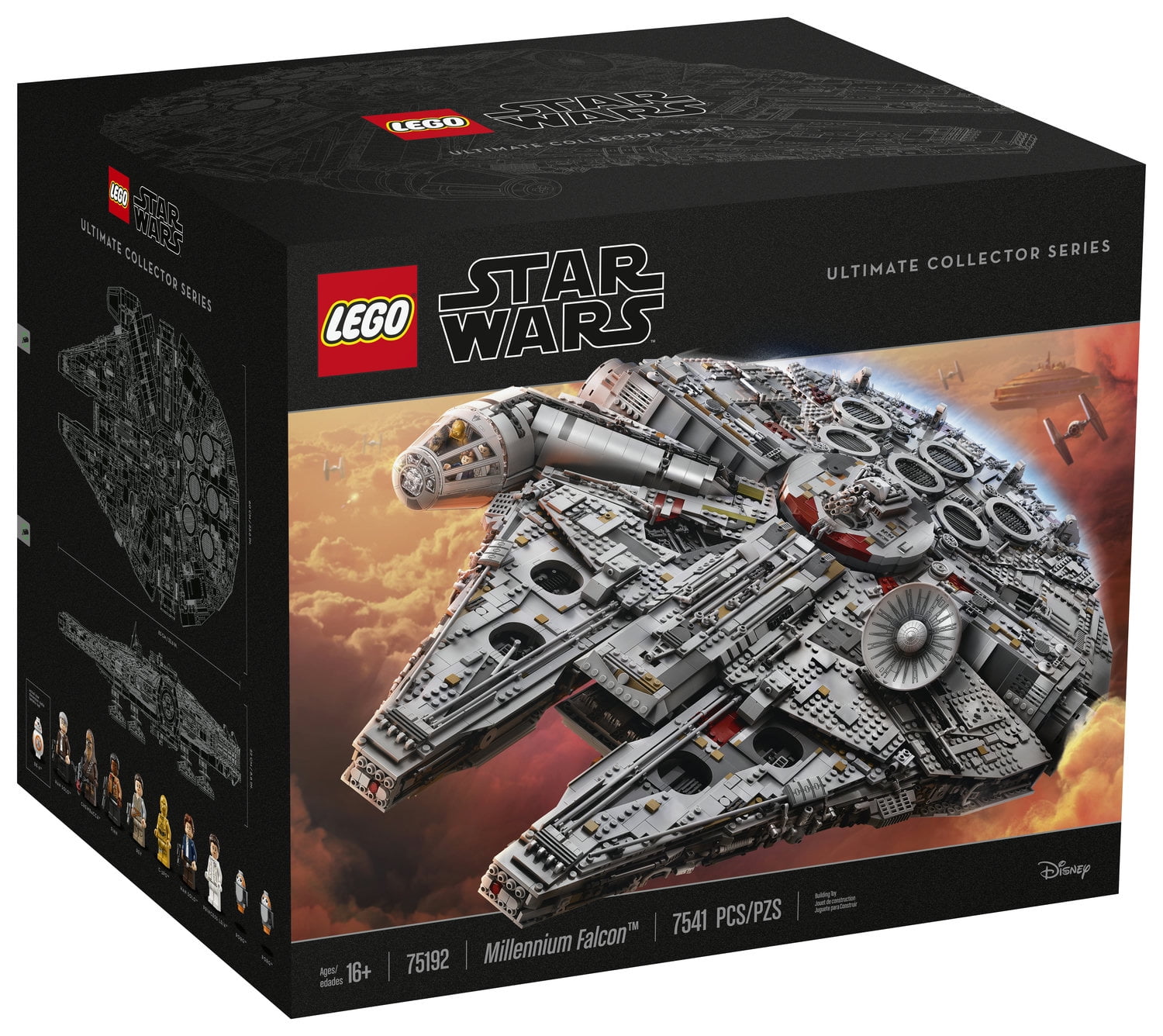LEGO Star Wars Ultimate Millennium Falcon 75192 Expert Building Set and Starship Model Kit, Movie Collectible, Featuring Han Solo's Ship - Walmart.com