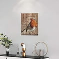thumbnail image 2 of Country Bird Wall Art Rustic Farmhouse Robin Redbreast Pictures Wall Decor Canvas Print Inspirational Painting Framed Home Artwork For Bathroom Living Room Bedroom Kitchen Office 12"x16", 2 of 6
