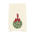 thumbnail image 2 of Holiday Essence Mistletoe Me Floral Print Kitchen Towel, 2 of 2