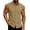 Khaki, variant on Vetsdori Short Sleeve Shirts for Men Polo Summer Dress Shirts Casual Collar Cotton Linen Button down Plain Work Mens T-Shirts Ropa Para Hombre
