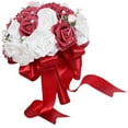 thumbnail image 5 of Bouquet de Fleurs pour Mariage, Bouquet de Mariée 1 Pce, Bouquet de Mariage Exquis, Bouquet de Fleurs de Mariage en Mousse PE, Bouquet Décoratif de Mariage Vif, 5 of 5