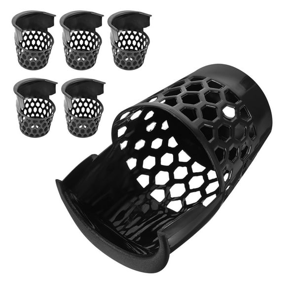 Hemoton MLINS 6Pcs Pool Table Net Pockets with Billiard Storage Holder and Container for Table Balls