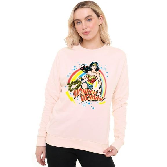 Wonder Woman Wonder Airbrush Women's Crew Sweatshirt