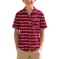 thumbnail image 1 of T-Shirt à Col Rabattu à Manches Courtes pour Garçons et Filles, Haut Imprimé Doux et Respirant pour Fête Décontractée, 1 of 8