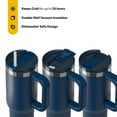 thumbnail image 3 of RTIC 30 oz Insulated Tumbler with Handle, Ceramic Lined, Leak-Resistant Straw Lid, Navy, Road Trip Tumbler, 3 of 7