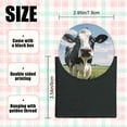 thumbnail image 2 of Round Christmas Ornament Ceramic Keepsake Holiday Christmas Decoration 2.95in - Black - And - White Cow in A Grassland, 2 of 6