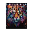 thumbnail image 5 of Tiger Head Colorful Curtains Black Out Curtains for Sliding Glass Doors Bedroom Living Room Bathroom 2 Panels Set, 5 of 5
