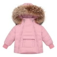 thumbnail image 4 of guisaled Baby Snowsuit Toddler Girl Snow Suit Winter Coat and Snow Bib Pants Boy Ski Suits Solid Windproof Waterproof Cold Weather Clothers, 4 of 9