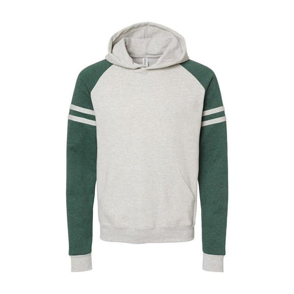JERZEES Nublend Varsity Colorblocked Raglan Hooded Sweatshirt