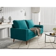 thumbnail image 2 of Enor Furniture Linnea 70" Upholstered Modern Fabric Sofa in Green, 2 of 8