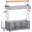 Silver, variant on XIMEI Utensil Caddy, Silverware Condiment Cutlery Caddy with Handle & Paper Towel Roll Holders, for Party/Picnic/Camping/Kitchen, Silver