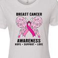 thumbnail image 4 of Inktastic Breast Cancer Awareness Hope Support and Love Women's T-Shirt, 4 of 5