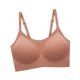 thumbnail image 1 of sin costuras para mujer sin aros Todos los días Niñas Correa ajustable transpirable cómodo Ropa interior para fiesta de marrón M Sunnimix Sujetador de mujer, 1 of 8