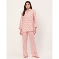 thumbnail image 2 of Moomaya Sleepwear, Printed Night Suit For Women, Rayon Loungewear Tunic With Pajamas, 2 of 9