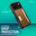 thumbnail image 3 of Smartish® iPhone 17 Pro Wallet Case - Wallet Slayer Vol. 2 [Slim + Protective] Credit Card Holder w/ Kickstand - Drop Tested Hidden Card Slot Cover For Apple iPhone 17 Pro - Walnut Woods, 3 of 9